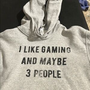 “I like gaming and maybe 3 people” sweatshirt,
Size adult S.